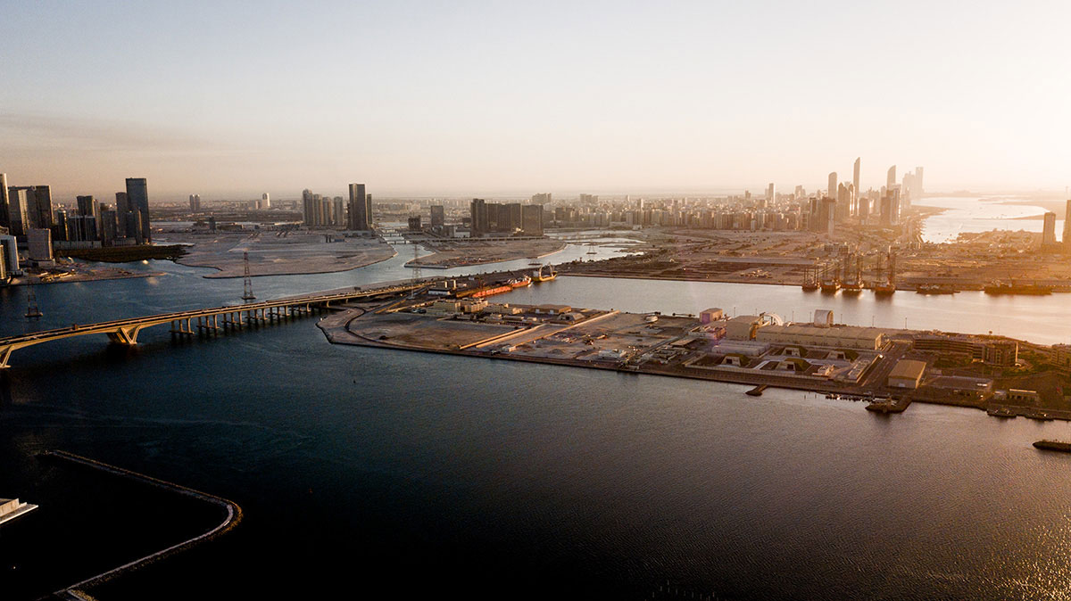 Skyline Abu Dhabi von Saadiyat Island