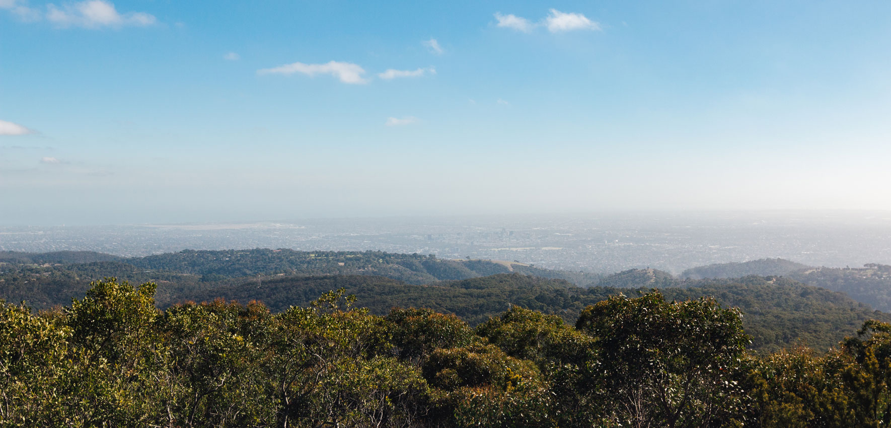 Mount Lofty Blick auf Adelaide