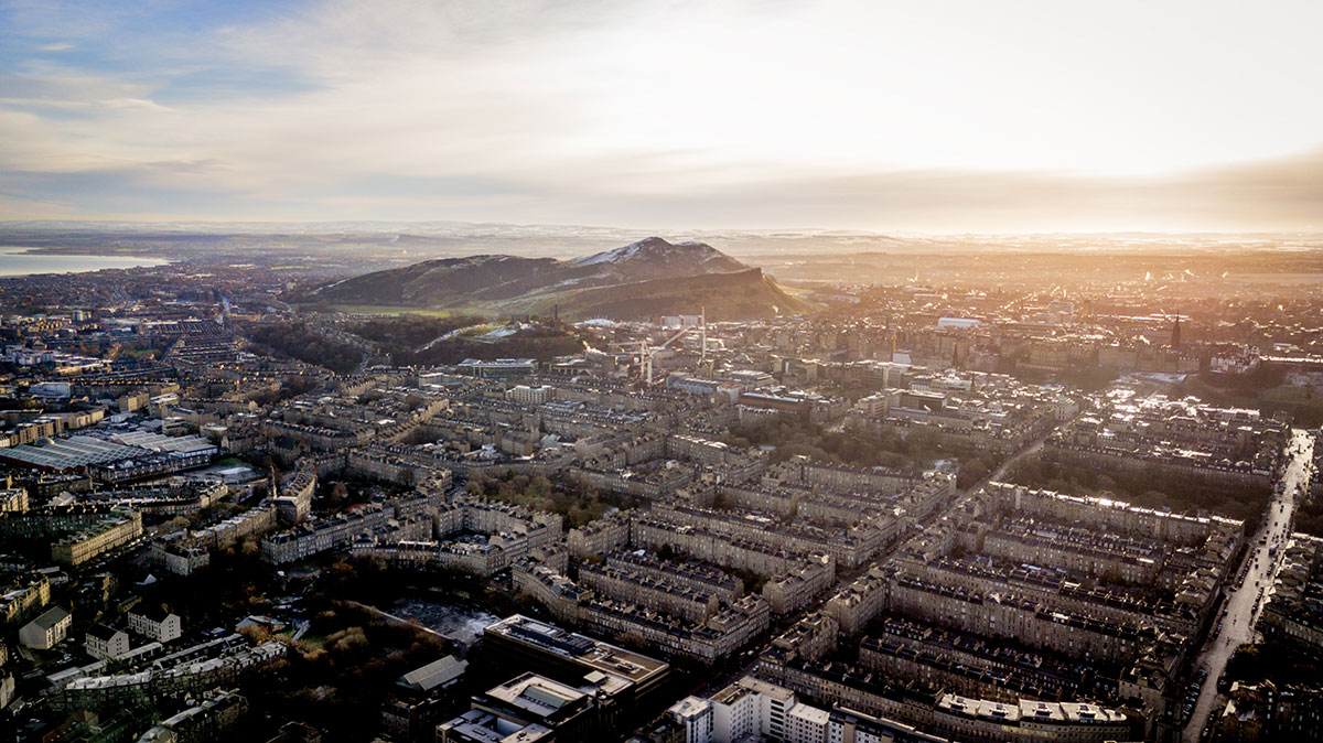 Luftaufnahme Edinburgh