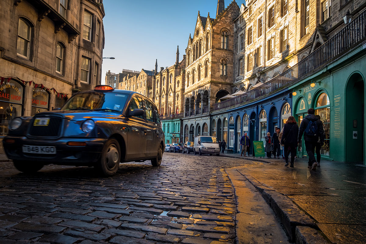 Edinburgh Tipp Taxi fahren
