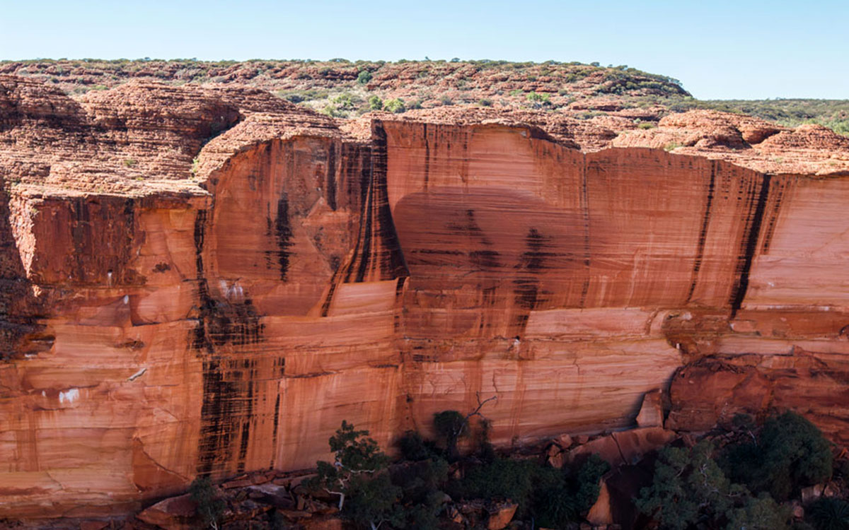 Kings Canyon steile Felswände