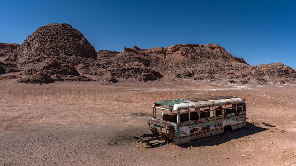 Bus Wrack Atacame Wüste