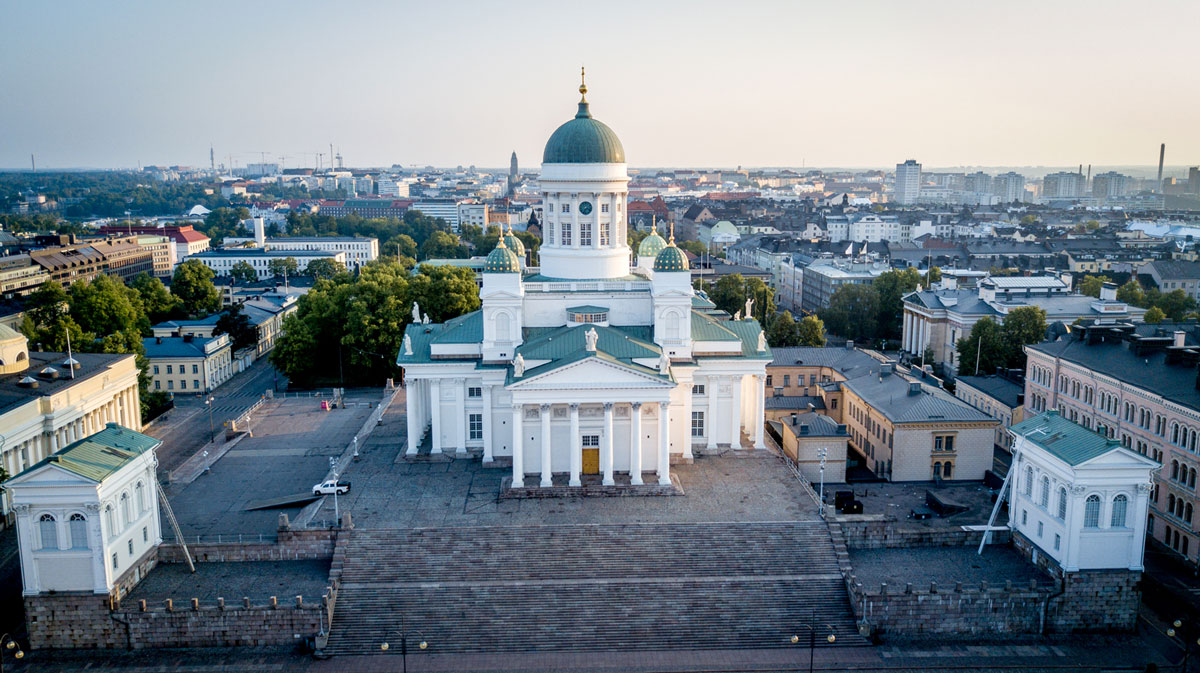 Domkirche am Senatsplatz Helsinki