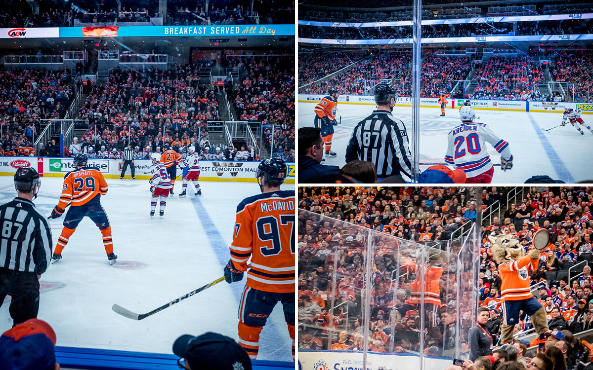 Edmonton Oilers Spiel im Rogers Place