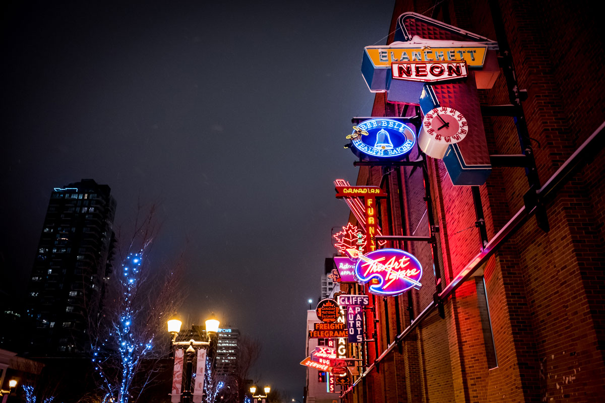 Neon Sign Museum in Edmonton