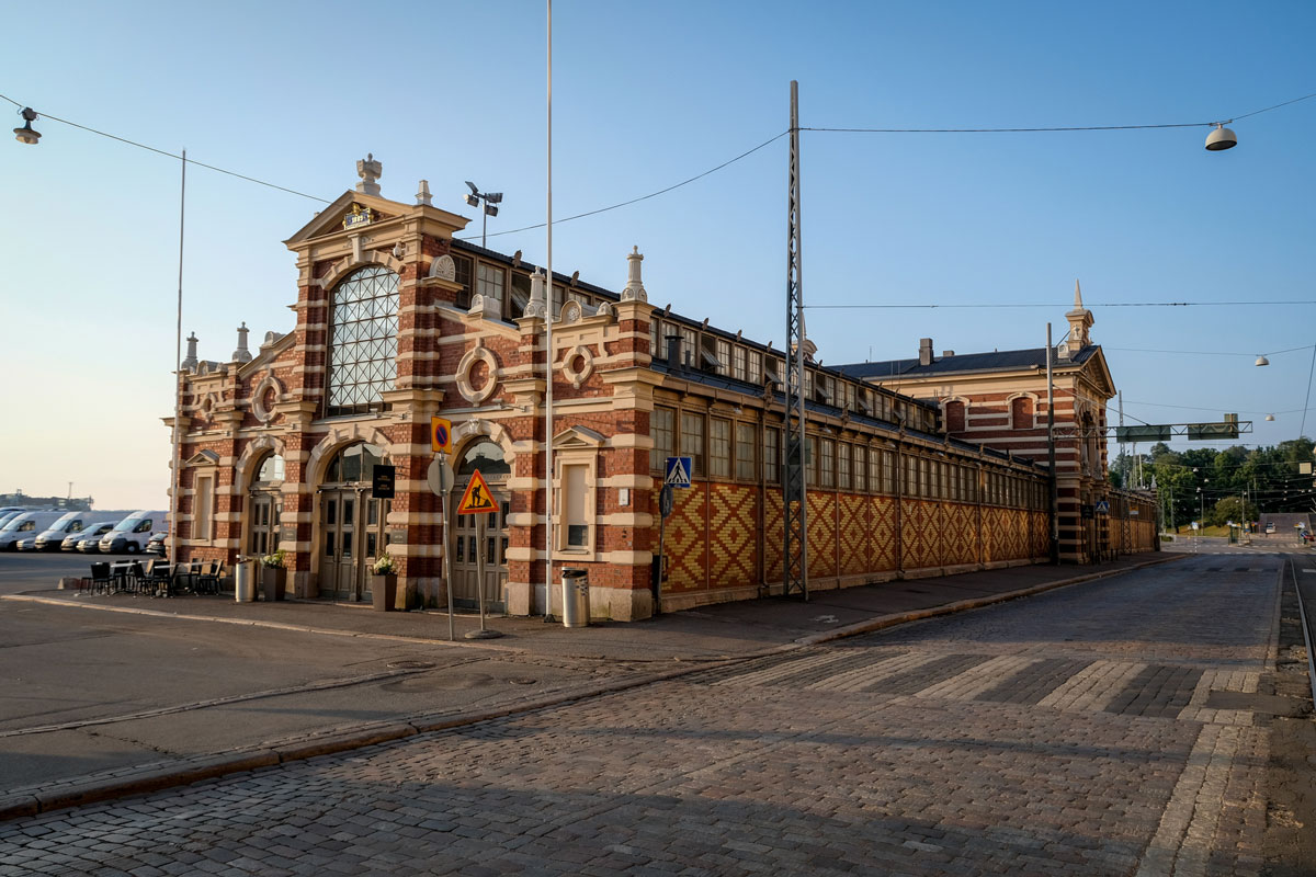 Alte Markthalle Helsinki.