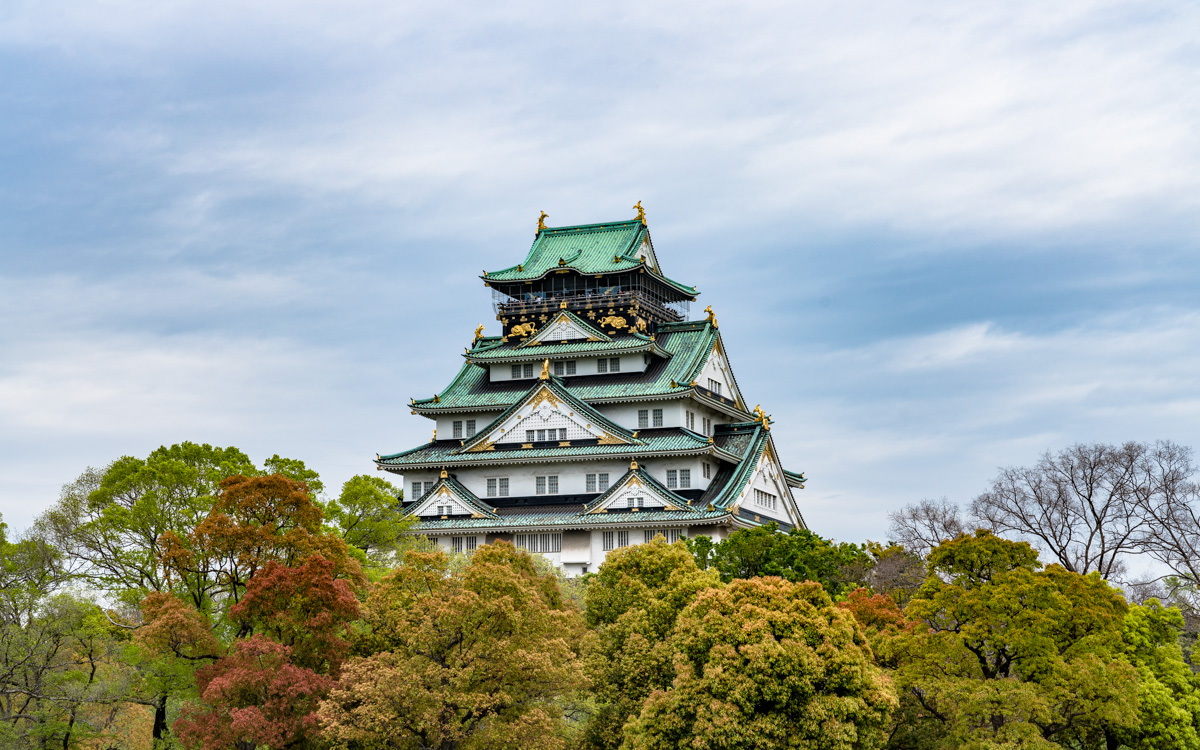 Osaka Castle Burg in Japan