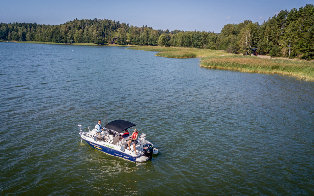 Angeln in Mathlidedal in Südfinnland.