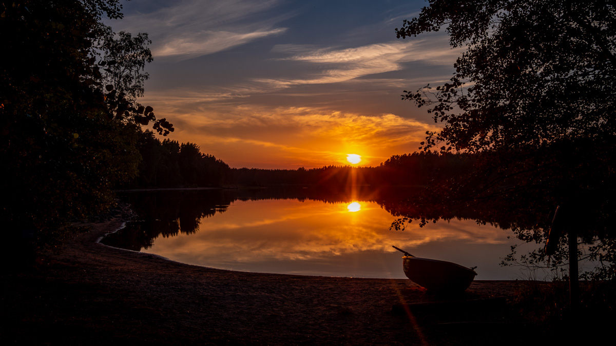 Sonnenuntergang Teijo Nationalpark