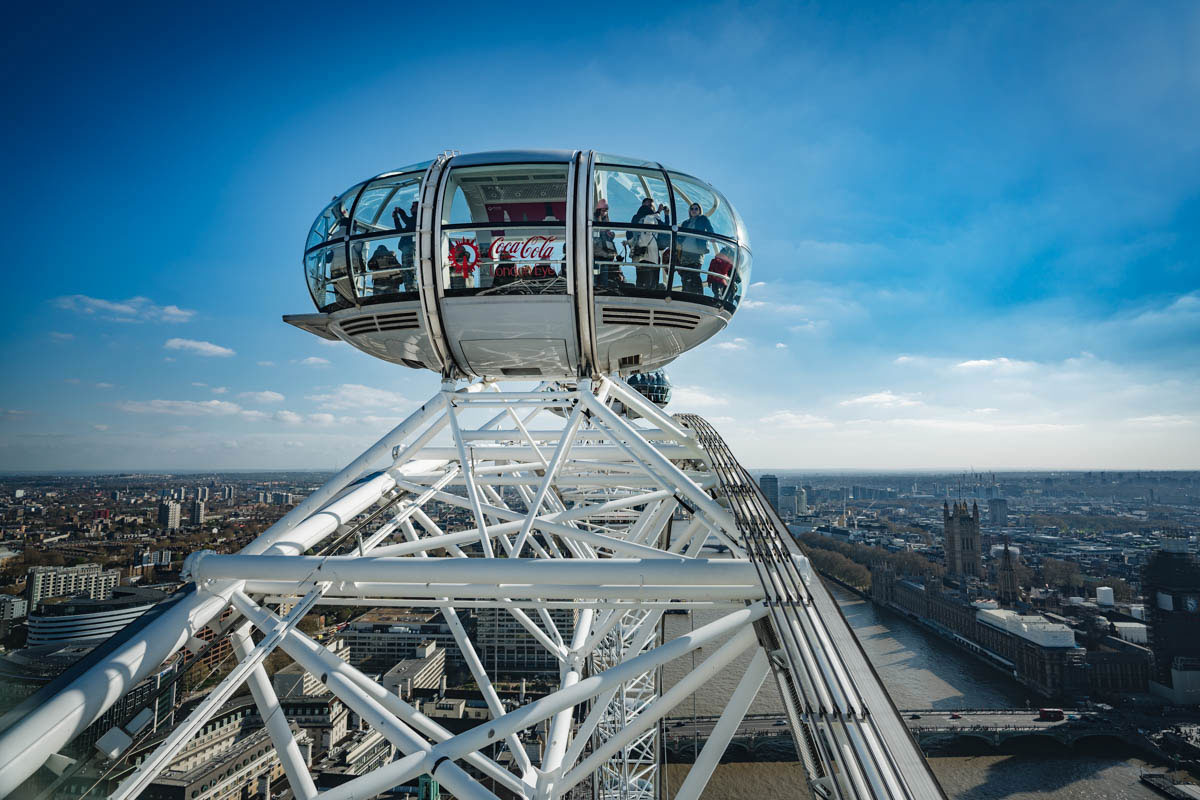 Riesenrad London Eye Aussicht