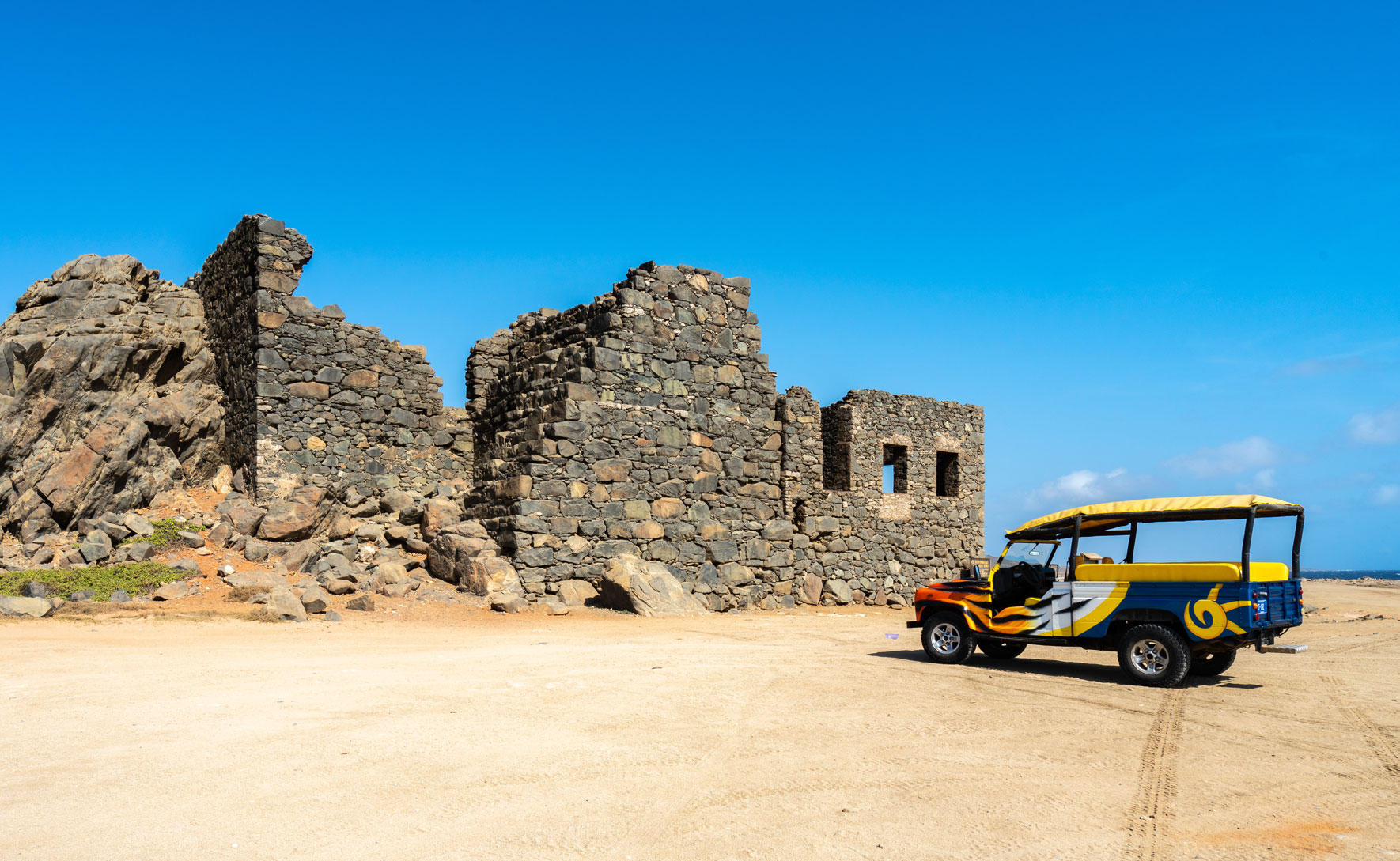 Ruinen Bushiribana Goldmine Aruba