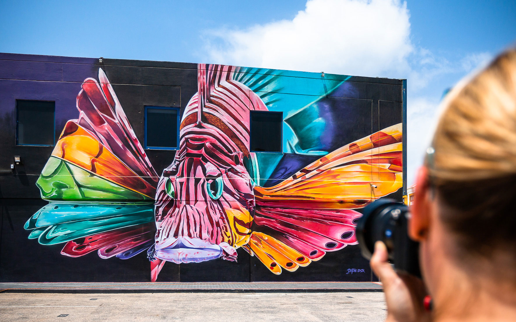 Lionfish Dopie Street Art Aruba