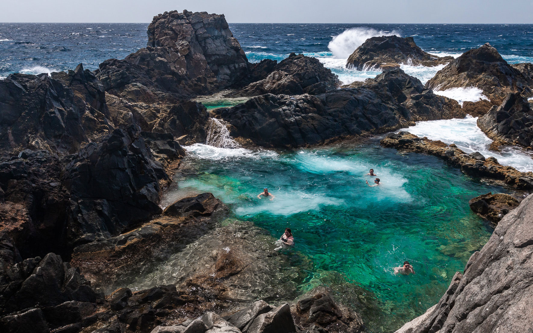 Bad im Natural Pool, Arikok Nationalpark, Aruba