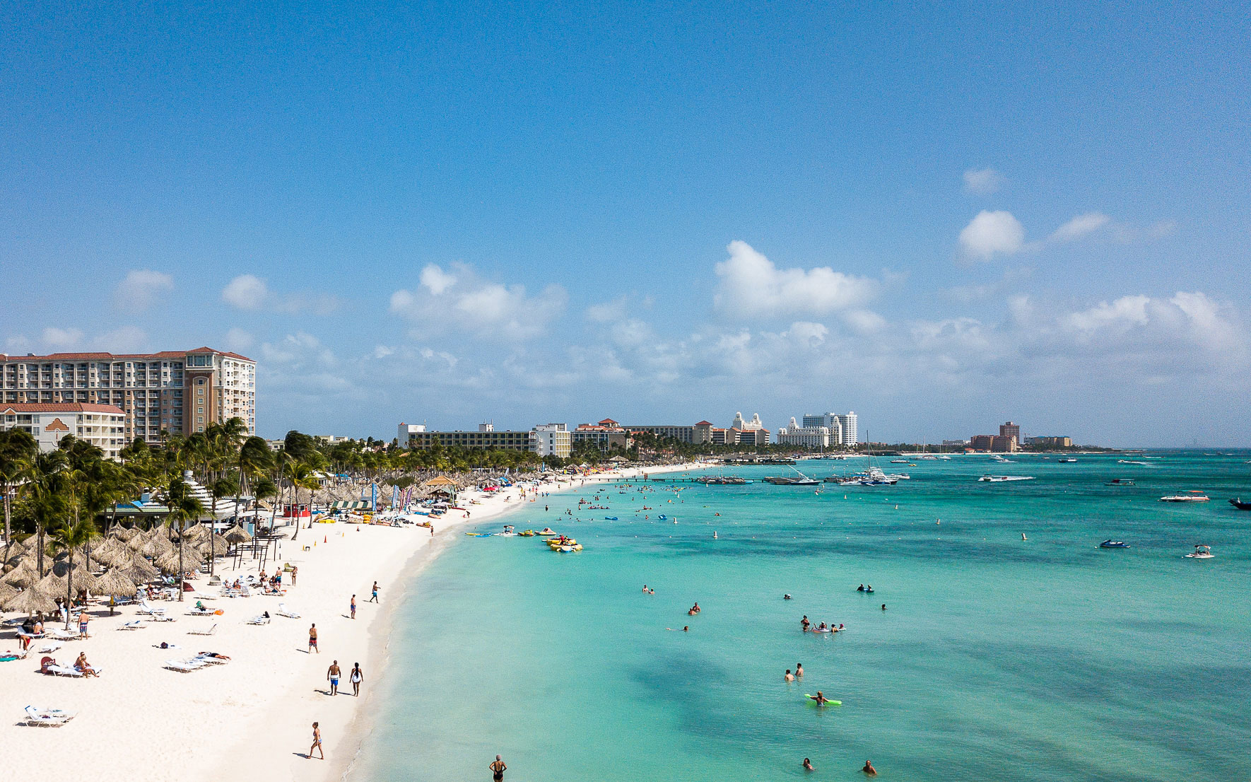 Palm Beach Aruba Luftaufnahme