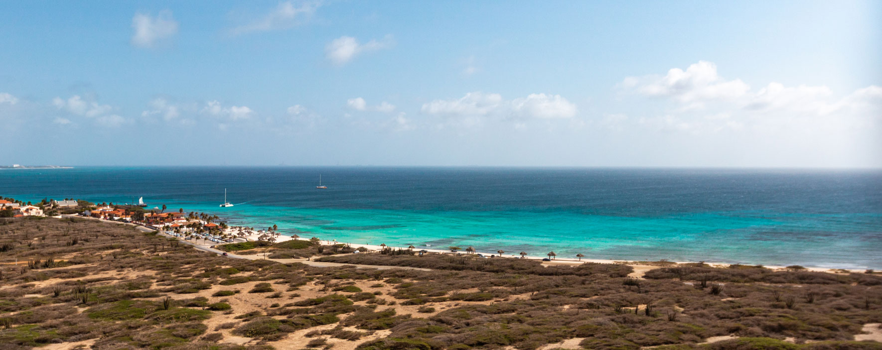 Aussicht vom California Lighthouse, Aruba.