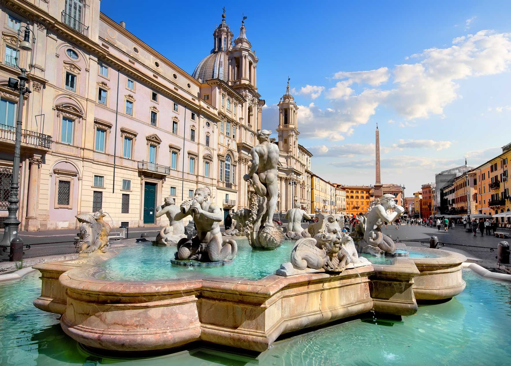 Piazza Navona mit Brunnen