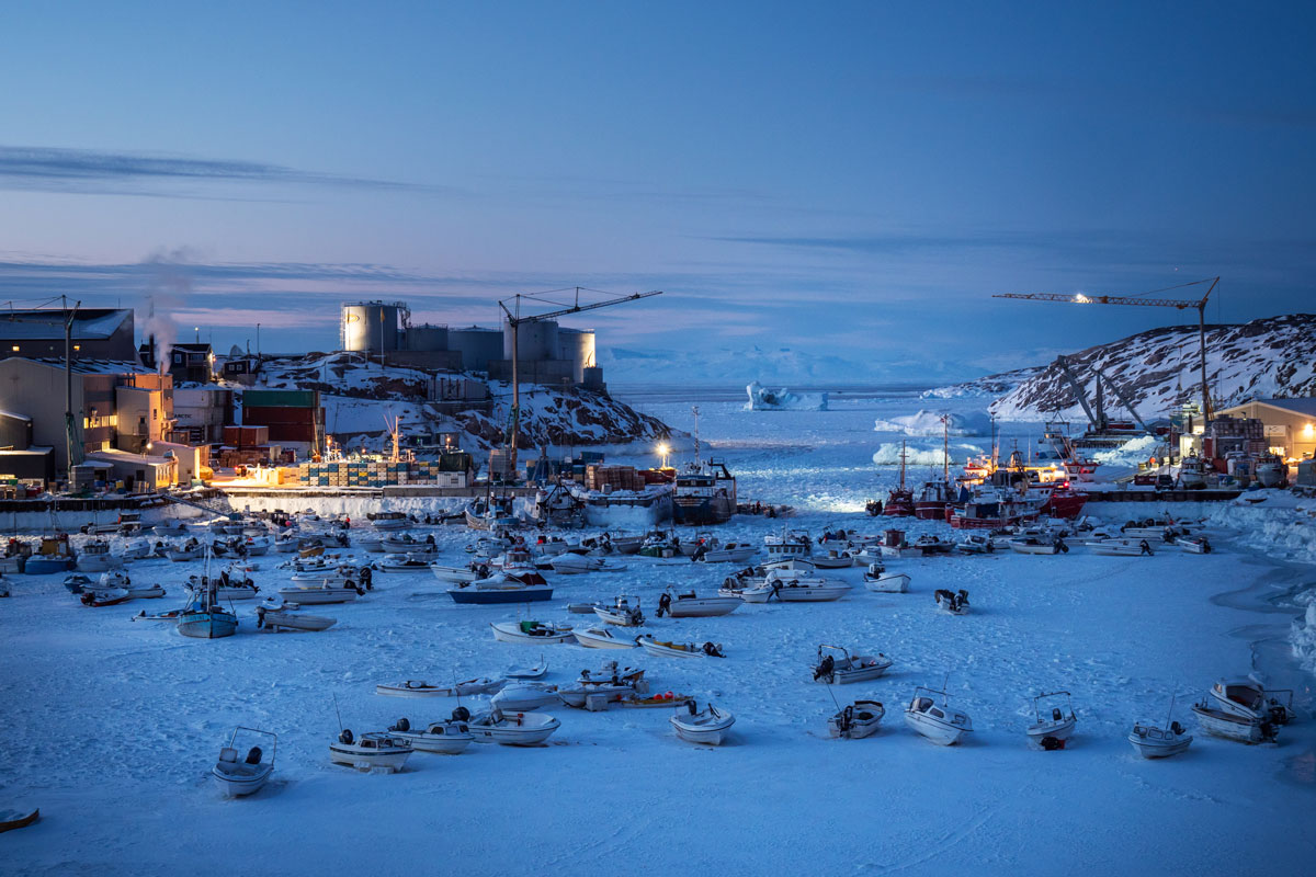 Ilulissat Hafen Winter