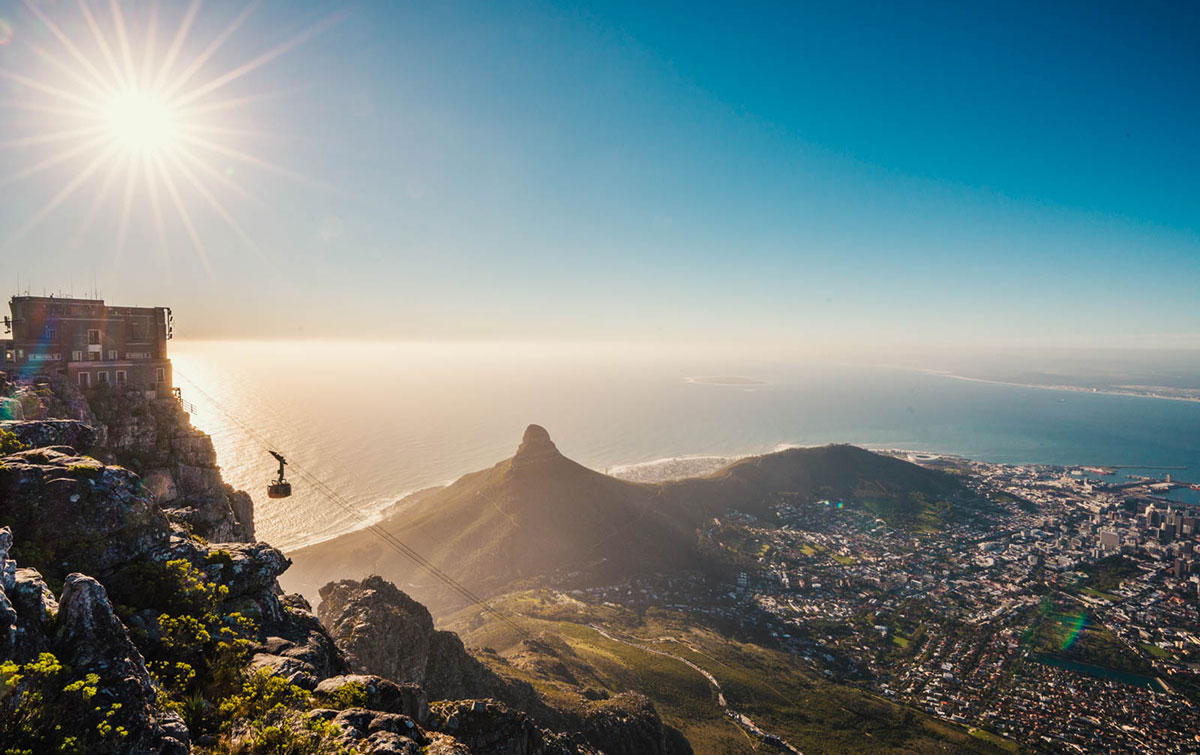 Tafelberg Kapstadt Sonnenuntergang