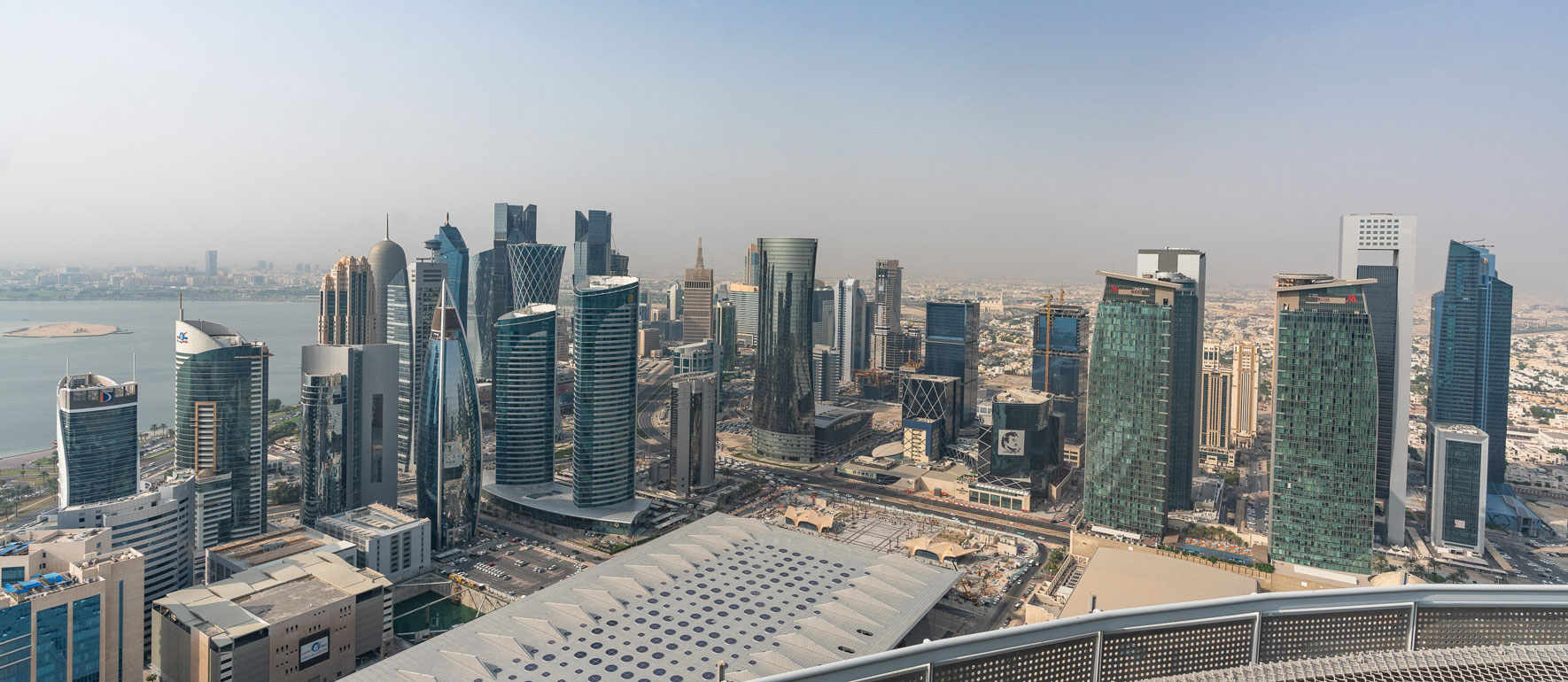 Aussicht vom Heli-Pad Shangri-La Doha
