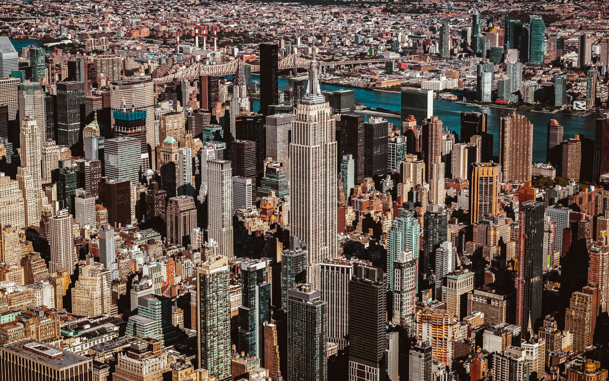 Eine der Top-10-Sehenswürdigkeiten in New York: Aussicht vom Empire State Building!