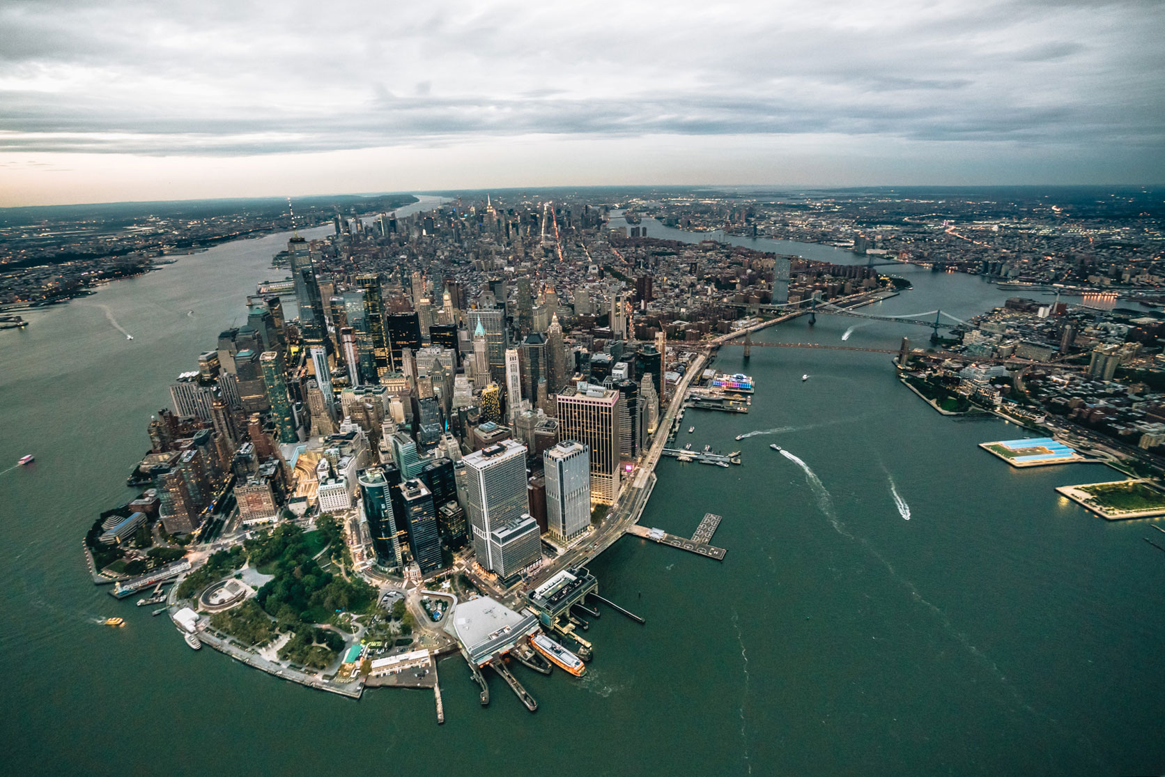 Beste Aussicht New York Helikopter ohne Türen