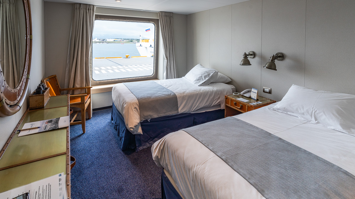 Kabine Ventus Australis Kreuzfahrt Patagonien