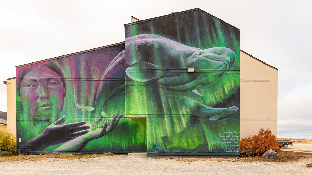 Beluga Street Art Churchill