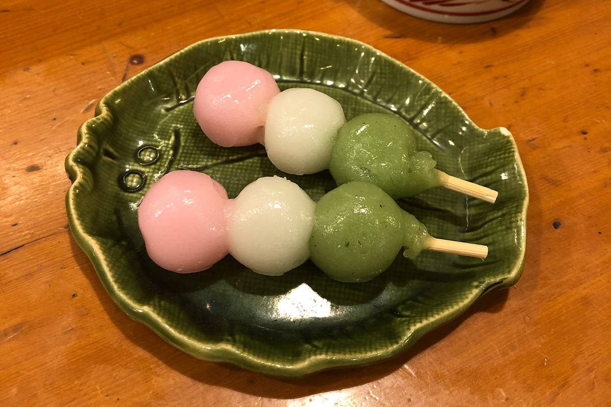 Mochi in drei Farben