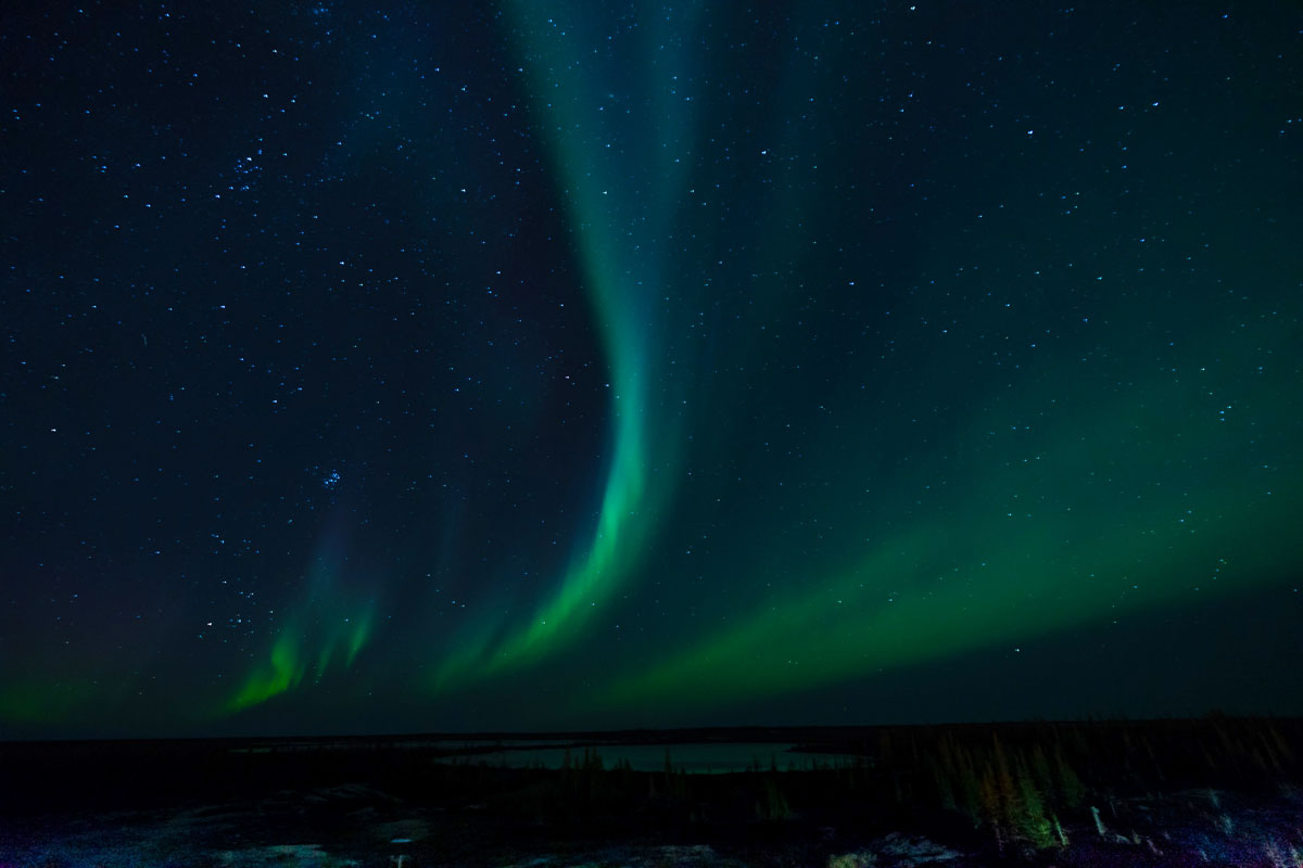 Polarlichter Churchill Manitoba