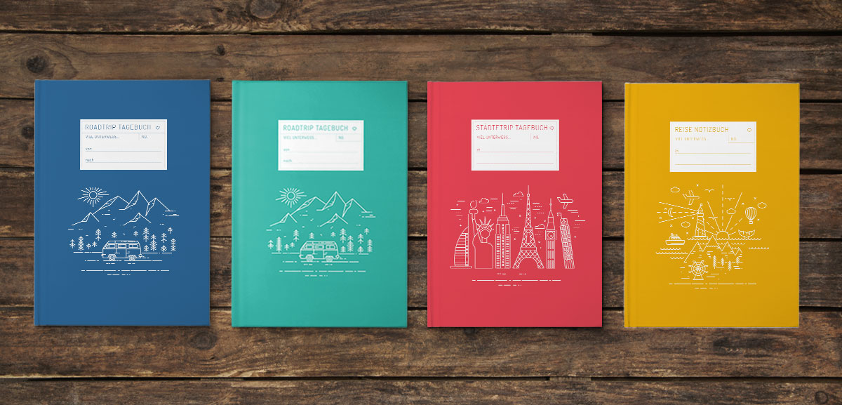 Übersicht Reisetagebücher selber schreiben