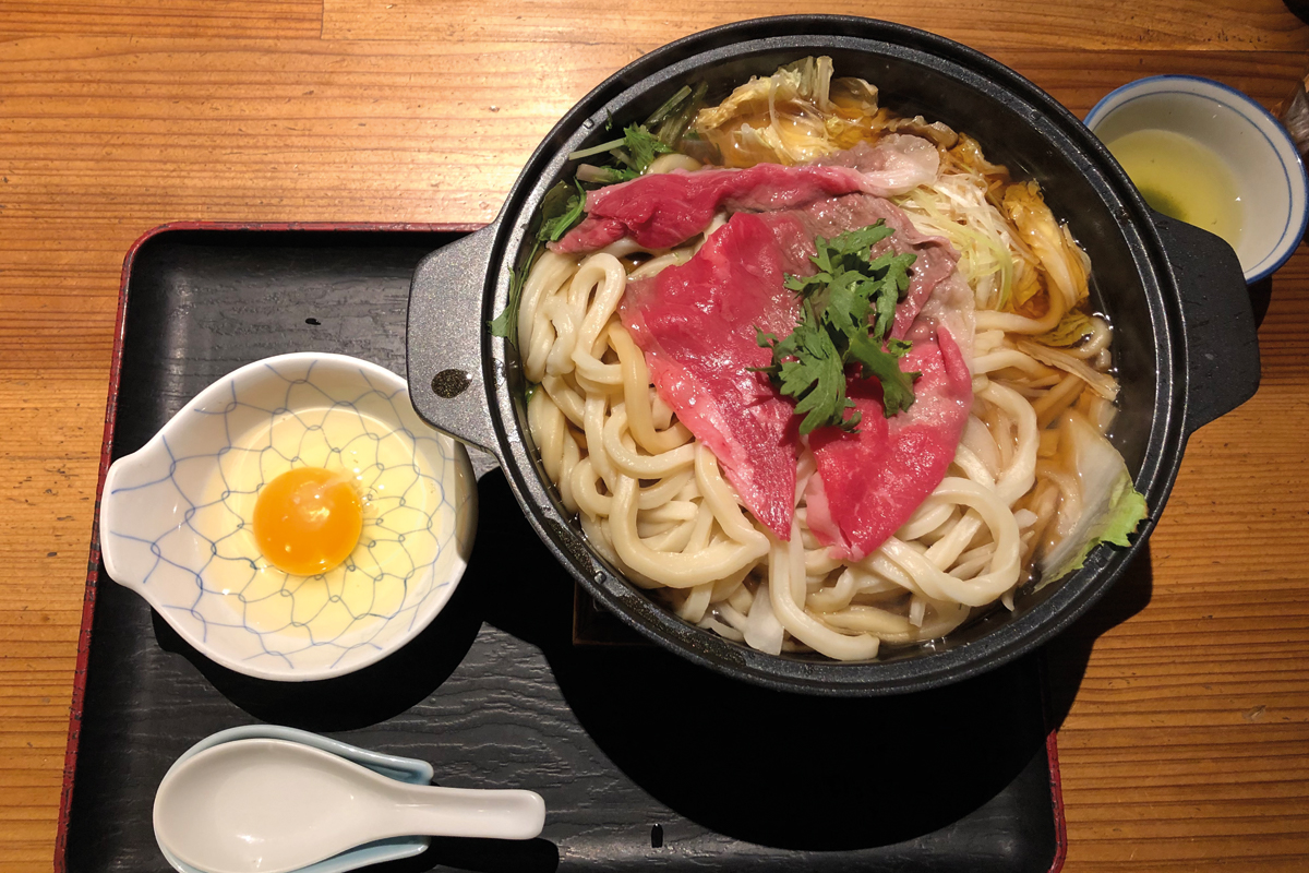 Sukiyaki mit Ei