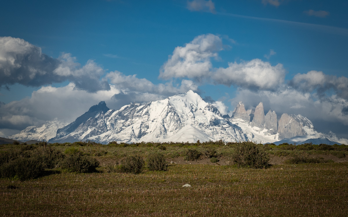 Cerro Guido Anblick auf Torres del Paine