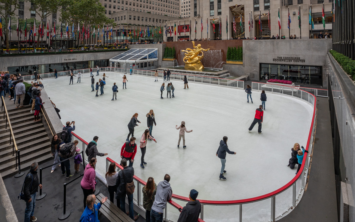 Eislaufen am Rockefeller Center