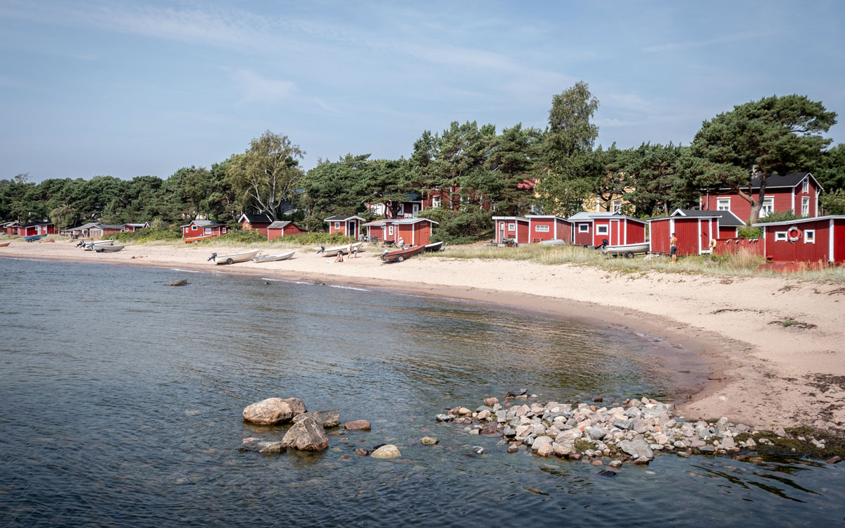 Rote Fischerhütten Hanko