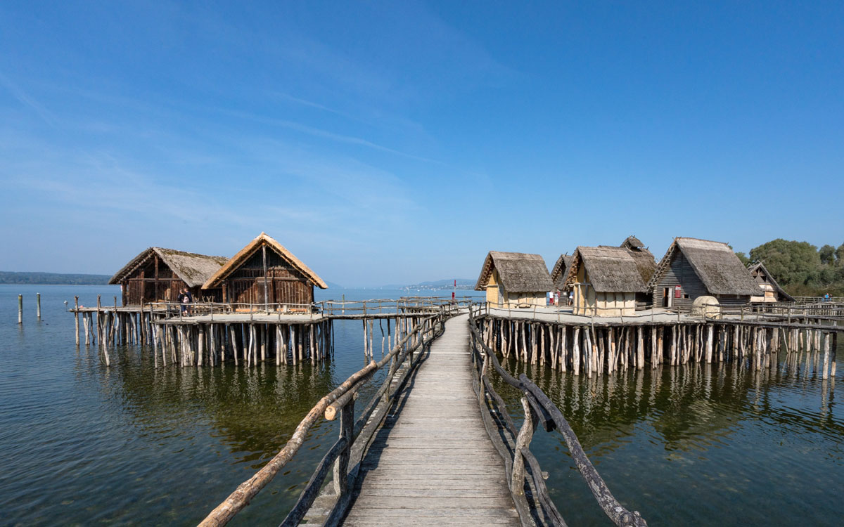 Pfahlbauten in Unteruhldingen - eines der bekanntesten Highlights am Bodensee.