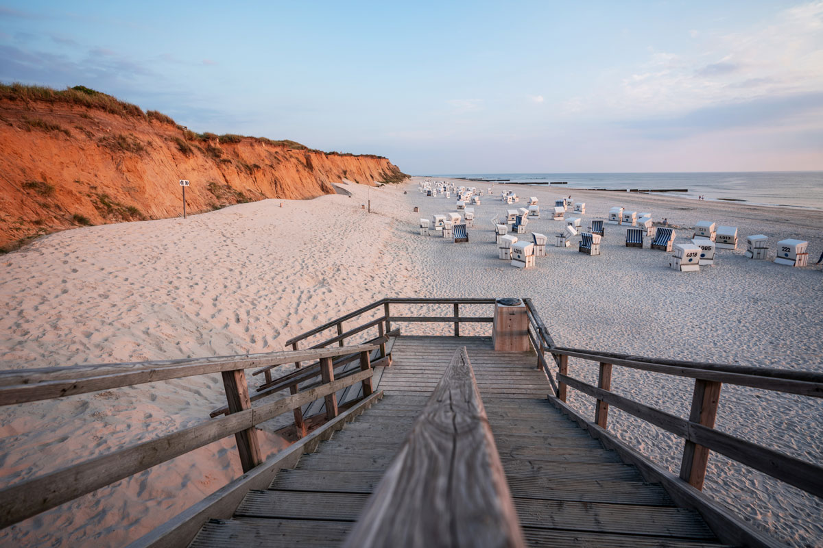 Sylt Bild: Sonnenuntergang Rotes Kliff Kampen