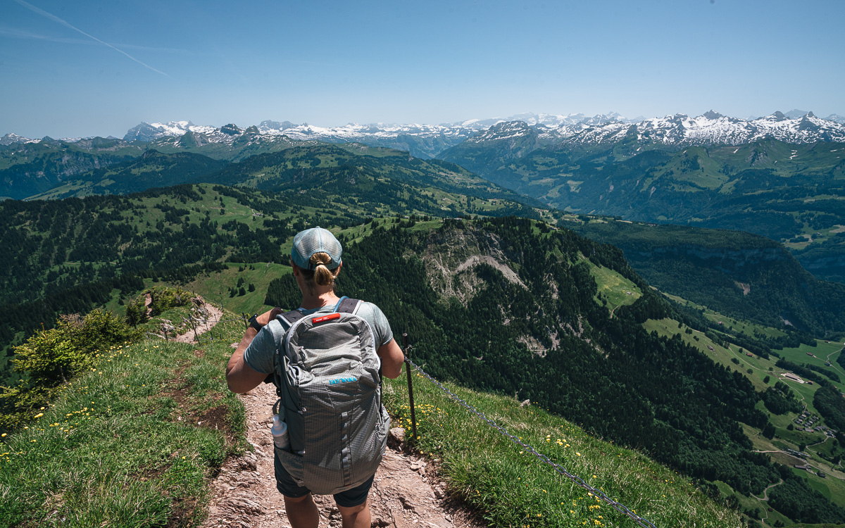 Abstieg vom Großen Mythen