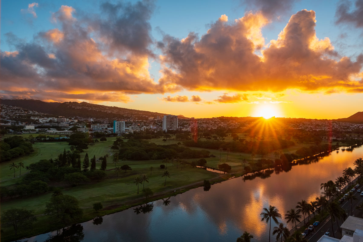 Waikiki, Honolulu auf Oahu (Hawaii)