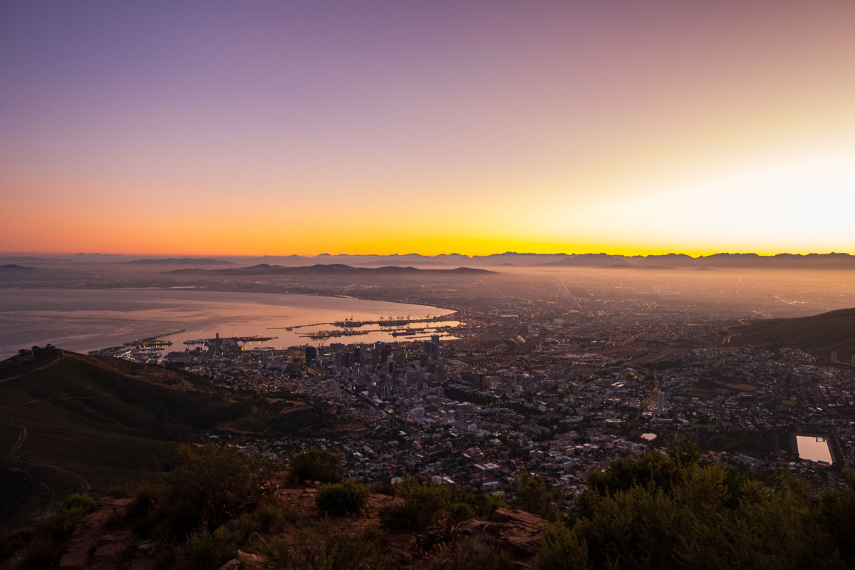 Lion's Head Sonnenaufgang Wanderung