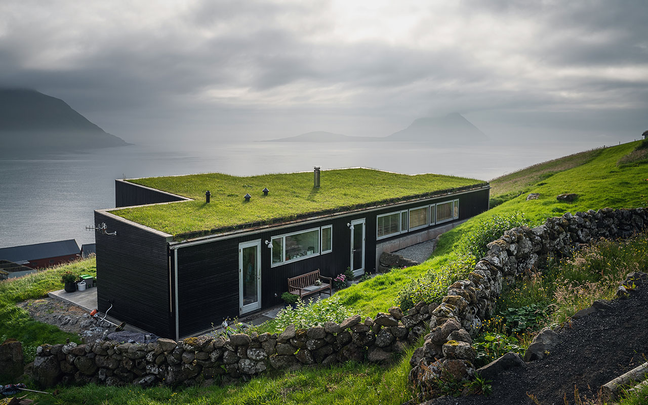 Tolles Haus der Gastgeber beim Färöer Heimablídni