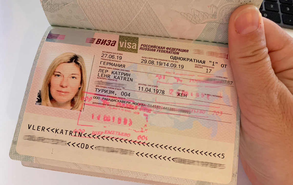 Visum Russland Tourist