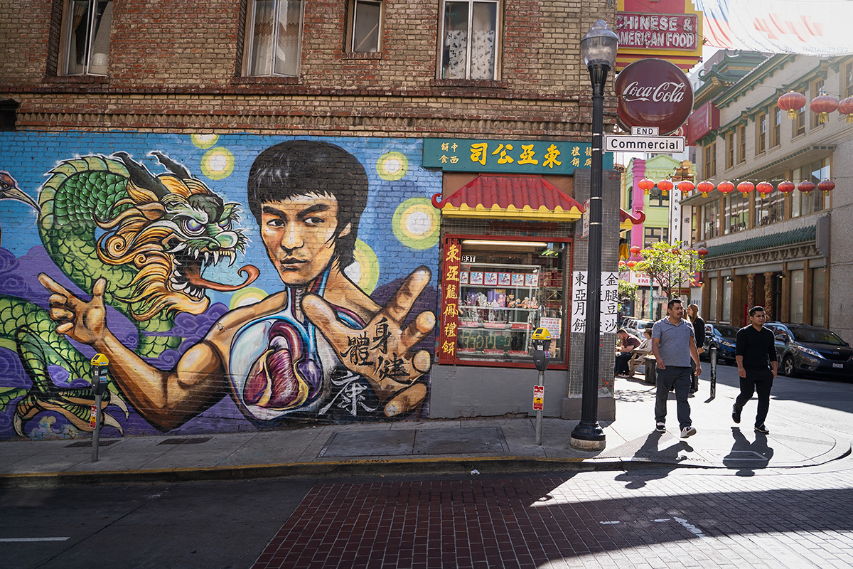 Bruce Lee Mural Chinatown, San Francisco