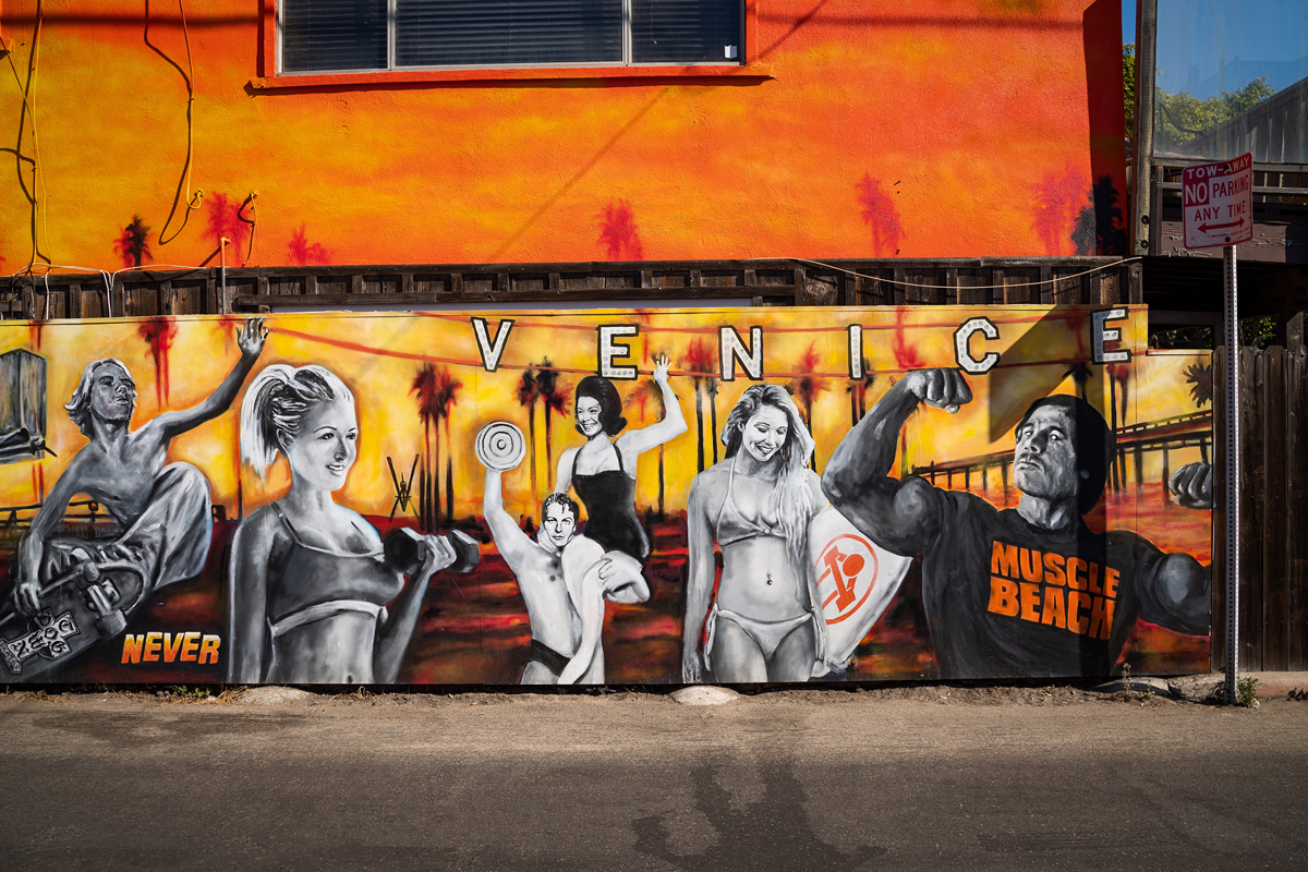 Arnold Schwarzenegger Street Art in Venice