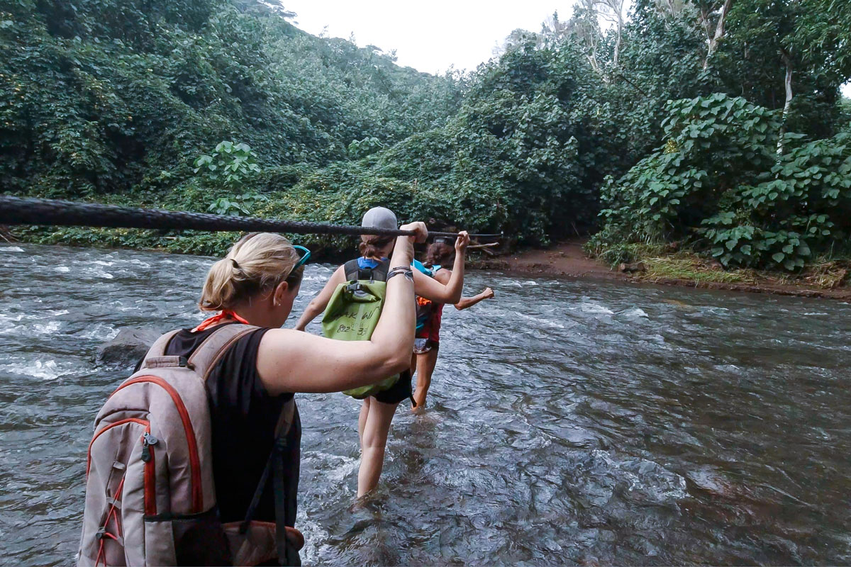 Waimea River in Kauai, Hawaii.