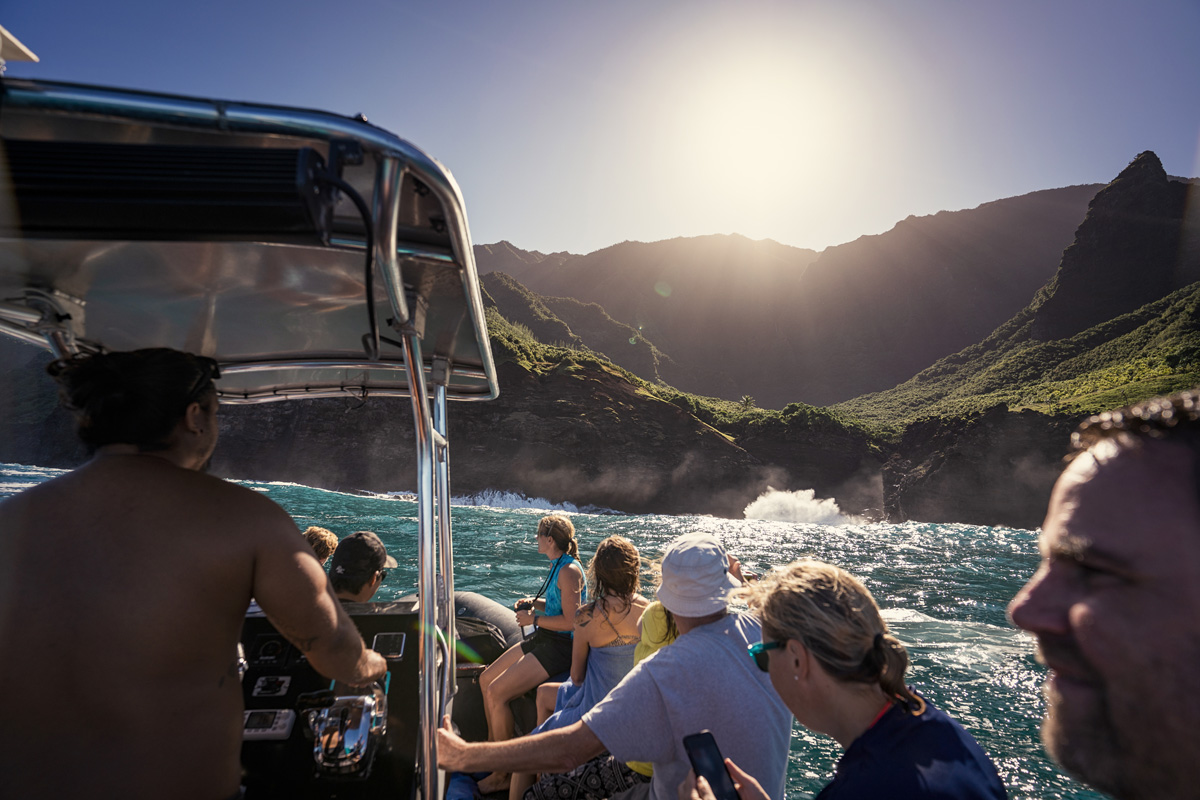 Zodiac Tour Napali Coast Kauai Insel Hawaii