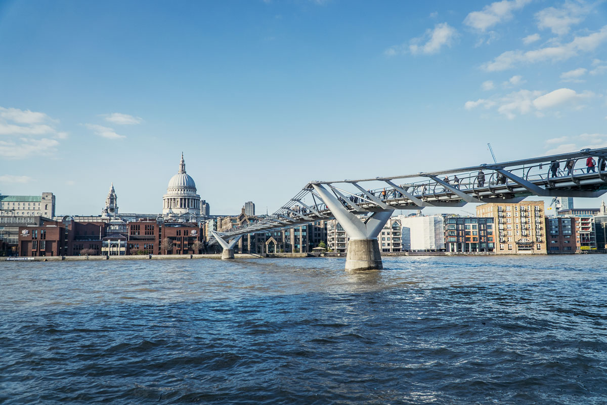 Millenium Bridge Harry Potter Drehort in London