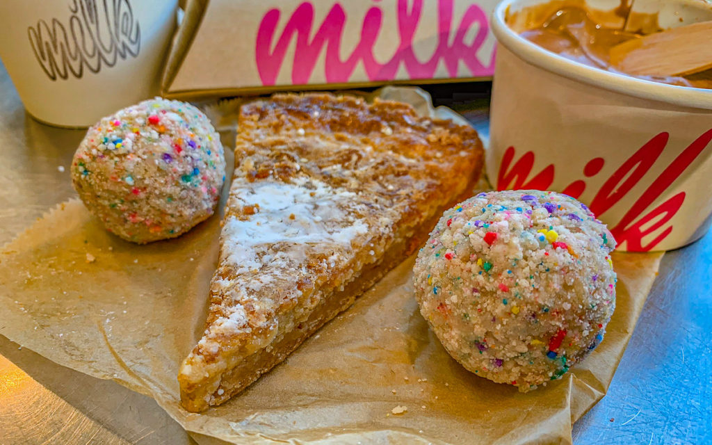Einmal Essen in der Milk Bar in New York.