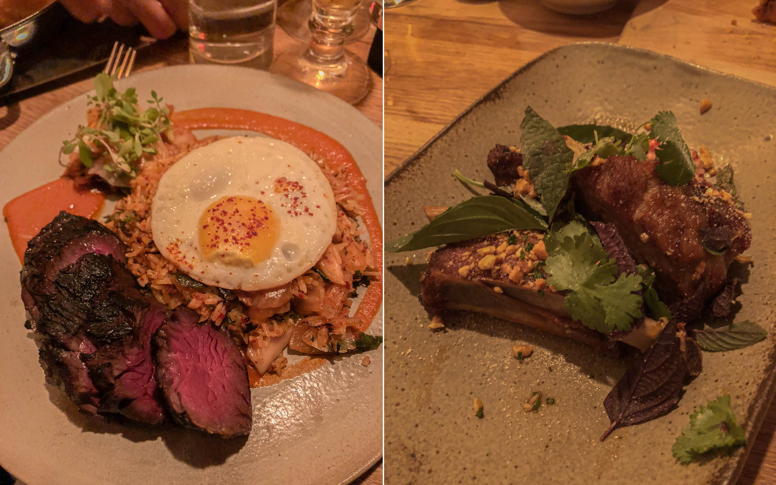 Abendessen im The Dutch in Greenwich Village, New York.