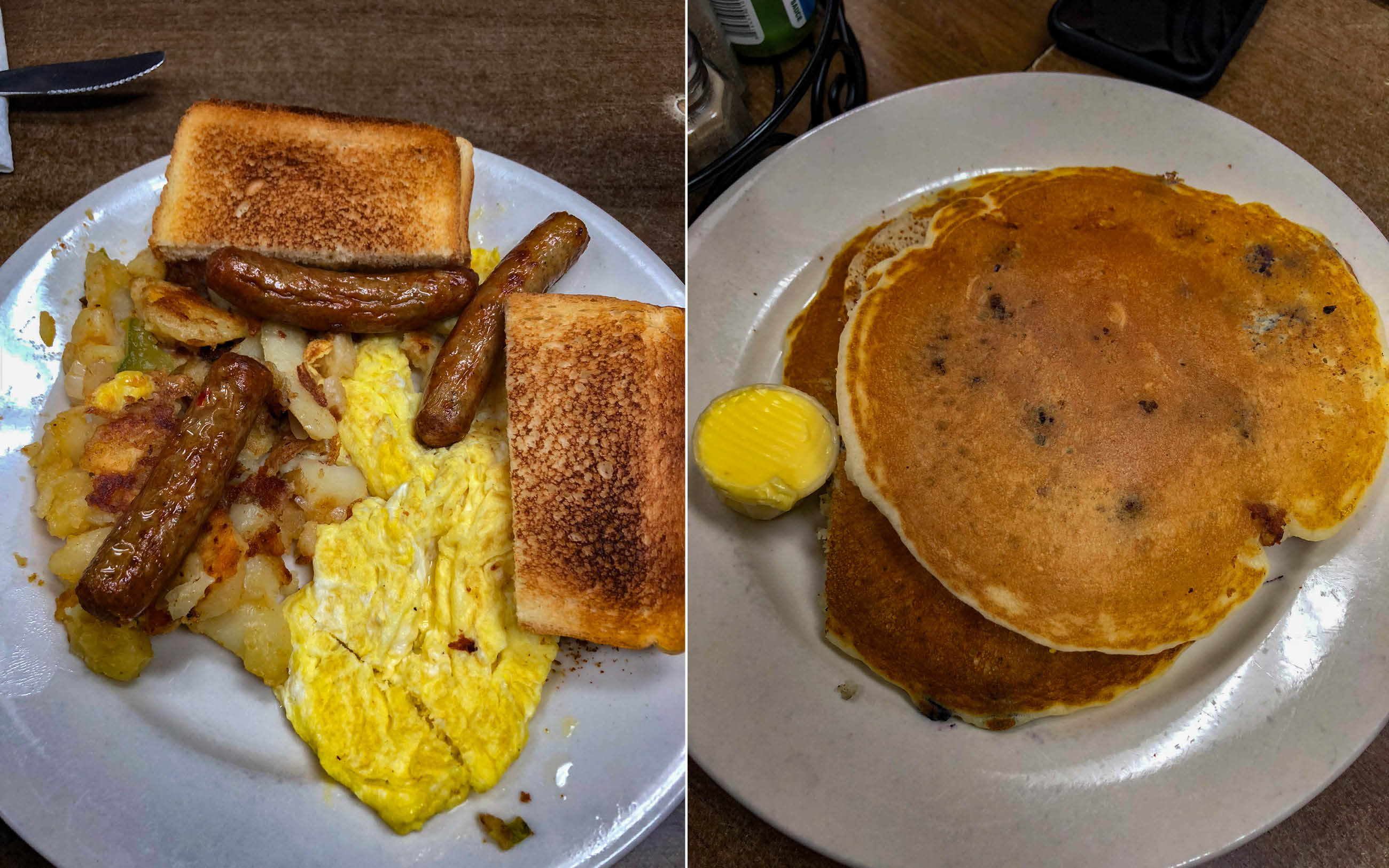 Typisch Amerikanisches Frühstück in New York? Gibt es bei Tinas Place in Brushwick.