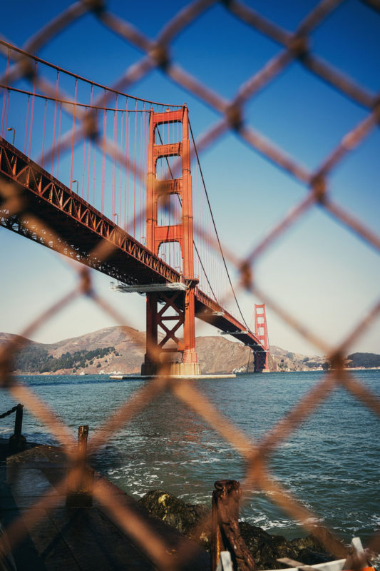 Golden Gate Bridge Aussichtspunkt Fort Point